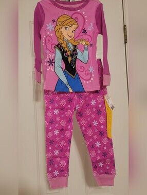 Disney Frozen Pink Anna Kids Pajama Set